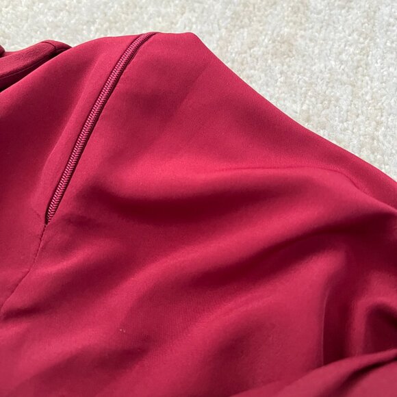 Forever 21 Long Sleeve Surplice Faux Wrap Shorts Romper S - Picture 9 of 10